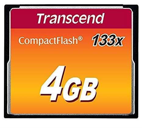 Transcend TS4GCF133 pamięć flash 4 GB Karta pamięci CompactFlash MLC