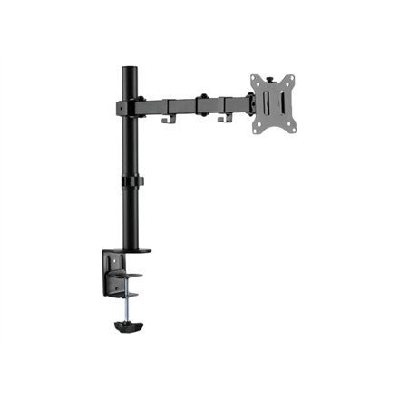 Uchwyt biurkowy pojedynczy (zacisk) 1xLCD max. 32&quot;max. 8kg uchylno-obrotowy