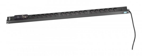 Digitus DN-IP-V-2-18E rozdzielacz zasilania PDU 18 x gniazdo sieciowe 0U Czarny