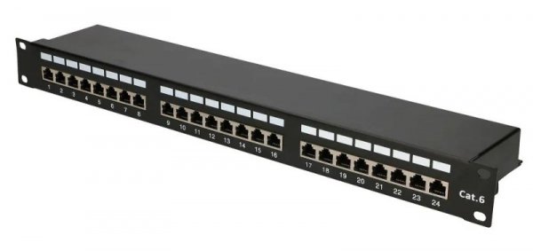Patch panel Extralink  EX.9830 (1U; kat. 5e; 24xRJ-45)