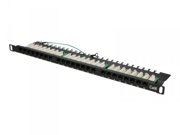 Patch panel Extralink EX.9663 (0.5U; kat. 6; 24xRJ-45)