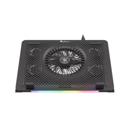 Podstawka chłodząca pod laptopa Genesis Oxid 450 RGB 15.6&quot; z wentylatorem, podświetlenie, 2 USB