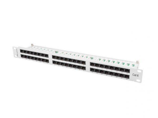 Patch panel Lanberg  PPU6-1048-S (1U; kat. 6; 48xRJ-45)