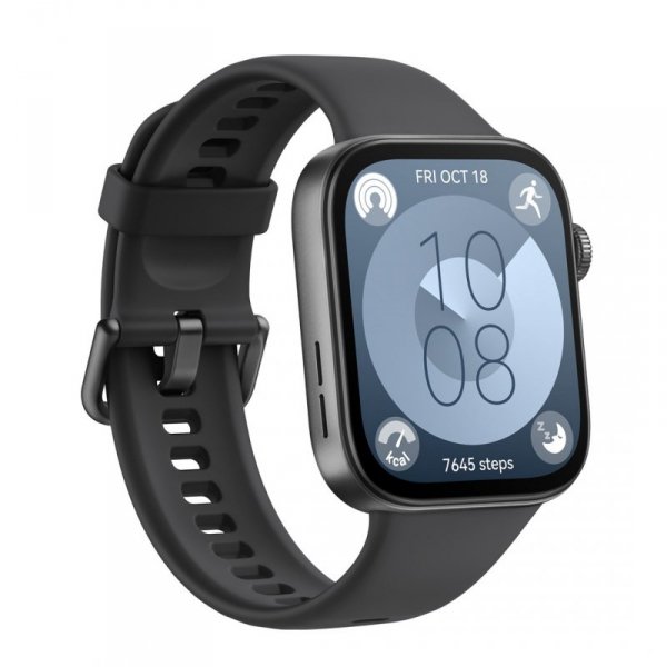 Huawei WATCH Fit 3 4,62 cm (1.82&quot;) AMOLED Cyfrowy 408 x 480 px Ekran dotykowy Czarny Wi-Fi GPS