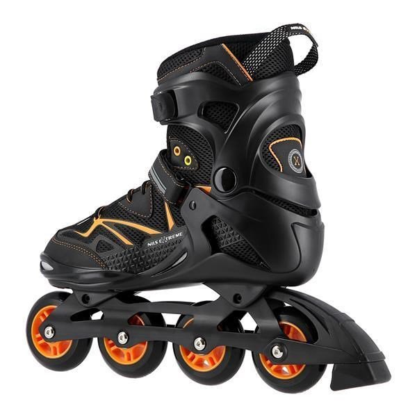 Łyżworolki NILS Extreme NA9022 czarno-pomarańczowe rozm. 40