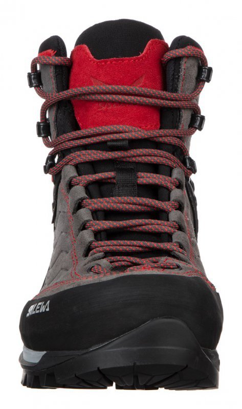 Salewa MTN Trainer Mid GTX Męski Dorosły Ciemnoszary, Szary, Czerwony