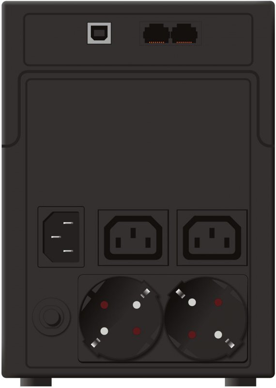 PowerWalker VI 1200 SH Schuko Technologia line-interactive 1,2 kVA 600 W 4 x gniazdo sieciowe