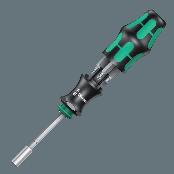 Rękojeść do bitów WERA 1/4&quot; z magnesem + 6 bitów