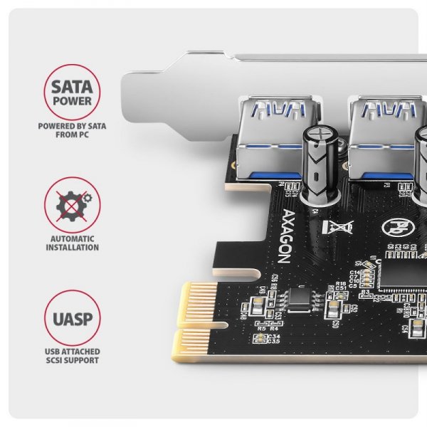 Axagon PCEU-430RS adapter Wewnętrzny USB 3.2 Gen 1 (3.1 Gen 1)