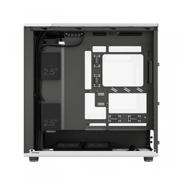 Przezroczysta obudowa Fractal Design North XL RC Chalk TG, Midi-Tower, ATX, Szkło hartowane - białe