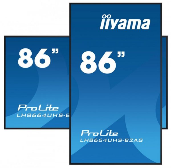 Monitor Iiyama 86-calowy model LH8664UHS-B2AG z HDMI i USB