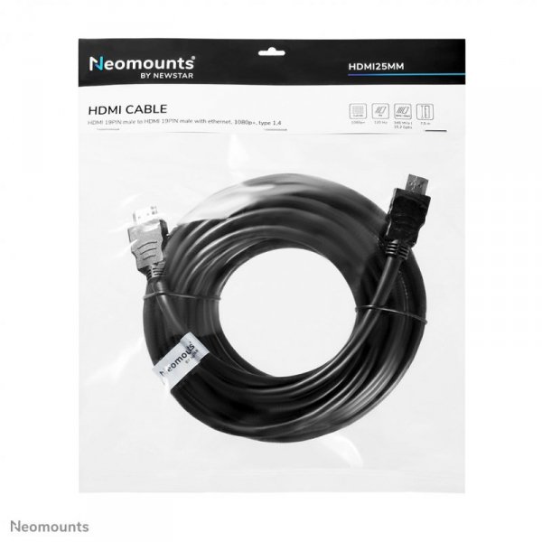 Neomounts HDMI25MM kabel HDMI 7,5 m Czarny