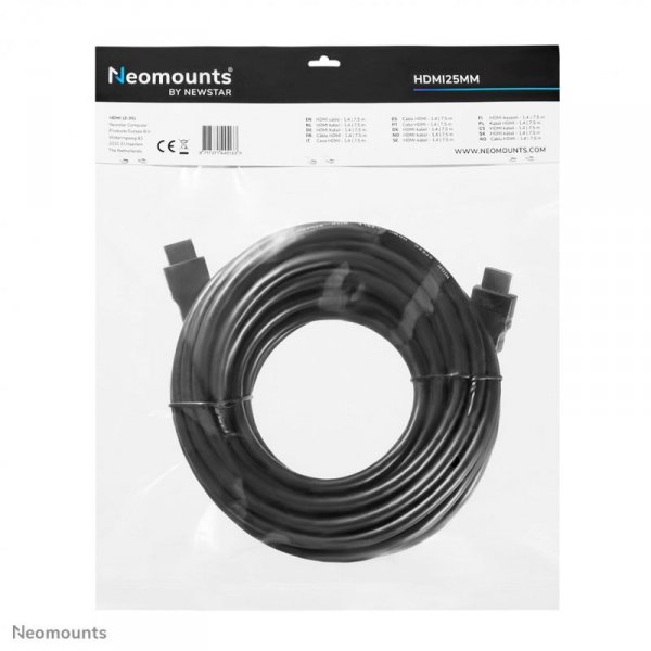 Neomounts HDMI25MM kabel HDMI 7,5 m Czarny