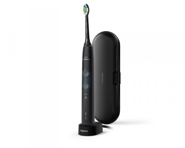 Philips 4500 series HX6830/53 szczoteczka elektryczna Dorosły Soniczna szczoteczka do zębów Czarny, Szary