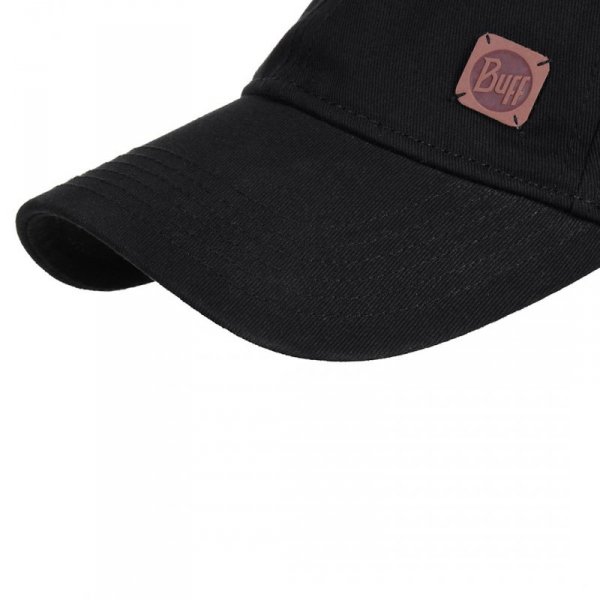 Buff Solid Black Czapka z daszkiem Bawełna, Poliester