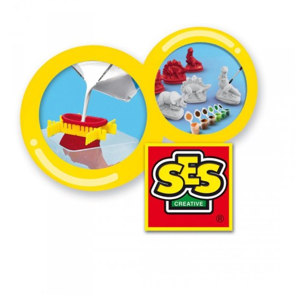 SES Creative Children&#039;s Dinosaurs Casting and Painting Set