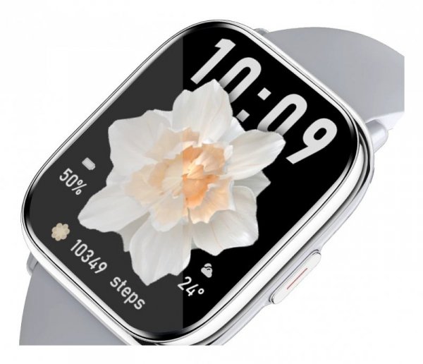 MyPhone Pastelowy Zegarek | Inteligentny zegarek | Dioda AMOLED | 1,75&quot; | Wodoodporny | Srebrny Zielony