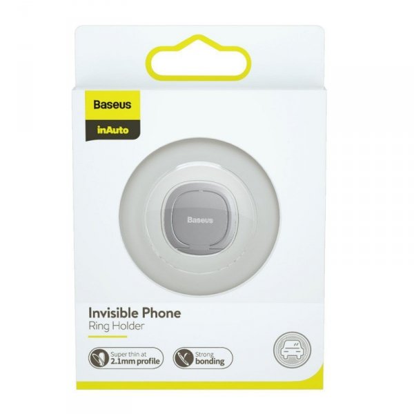 Uchwyt pierścień, ring holder Baseus Invisible do telefonu (srebrny)
