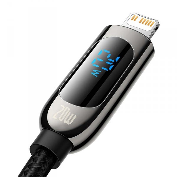 Kabel USB-C do Lightning Baseus Display, PD, 20W, 2m (czarny)