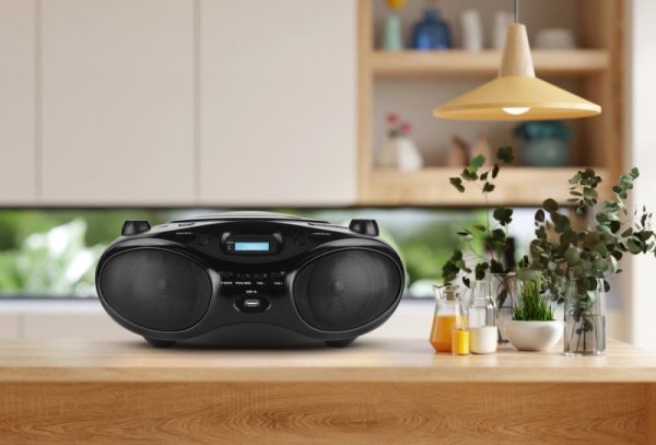 Radioodtwarzacz CD JVC RD-E661B-DAB czarny Bluetooth Tuner FM