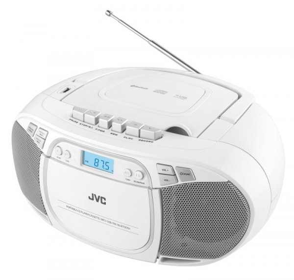 Radioodtwarzacz CD JVC RC-E451W biały Boombox Tuner FM USB