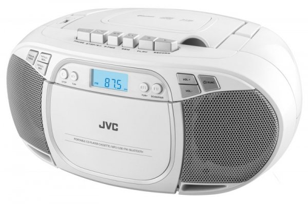 Radioodtwarzacz CD JVC RC-E451W biały Boombox Tuner FM USB