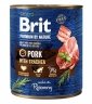 BRIT PREMIUM BY NATURE PORK&TRACHEA - mokra karma dla psa - 800g 