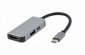 GEMBIRD MULTI ADAPTER USB TYP-C 3W1 (HUB USB + HDMI + PD) 