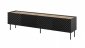 Szafka RTV 4D ONDA 200x40x35-54 czarny (stojąca lub wisząca) 