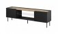 Szafka RTV EF ONDA 180x40x39-58 czarny (stojąca lub wisząca) 