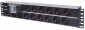 Intellinet 714051 rozdzielacz zasilania PDU 15 x gniazdo sieciowe 2U Aluminium, Czarny 