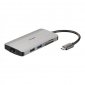 D-Link DUB-M810 stacja dokująca Przewodowa USB 3.2 Gen 1 (3.1 Gen 1) Type-C Aluminium 