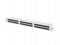 Patch panel Lanberg PPU6-1048-S (1U; kat. 6; 48xRJ-45) 