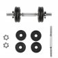 Sztangielka gwintowana HMS SG01 7 kg 4 talerze 