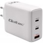 Qoltec Ładowarka sieciowa 100W GaN | 5-20V | 1.5-5A | 2 x USB-C PD | 1 x USB QC 3.0 | Biała 