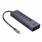Lindy 43373 stacja dokująca Przewodowa USB 3.2 Gen 2 (3.1 Gen 2) Type-C Szary 
