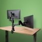 Uchwyt do monitorów R-Go Tools R-Go Monitorarm 0-32 2TFT Max.9KG Caparo 4 Gasfeder sidabrinis 
