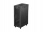 Szafa instalacyjna rack stojąca 19 32U 600x1000 czarna drzwi perforowane LCD Lanberg (Flat Pack) 