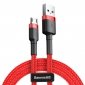 Kabel USB do Micro USB Baseus Cafule 2.4A 1m (Czerwony) 