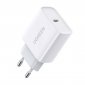 Ładowarka sieciowa UGREEN CD137, 20W, PD 3.0, USB-C (biała) 