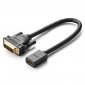 Adapter DVI do HDMI UGREEN 20118, 15cm (czarny) 