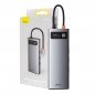 Hub 9w1 Baseus Metal Gleam Series, USB-C do 3x USB 3.0 + HDMI + USB-C PD + Ethernet RJ45 + microSD/SD + VGA 