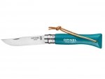 Opinel Nóż Colorama 06 Turquoise rzemień 002200