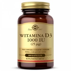 Solgar Naturalna witamina D3 25 mcg 1000 IU