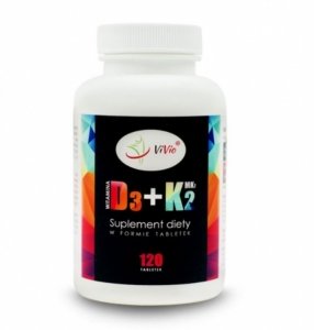 Vivio Witamina D3 2,000IU + K2-MK7 100mcg 120 tab 