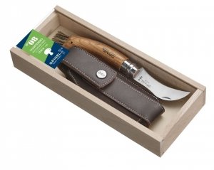 Nóż Składany Opinel dla grzybiarzy No 08 z etui + Grawer Gratis