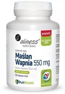 MEDICALINE Aliness Maślan wapnia 550 mg x 100 tab.