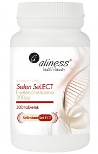 Selen Select® L-selenometionina 200µg 100 tabletek Aliness 