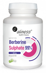 MEDICALINE Aliness Berberine Sulphate 99% 400mg x 60 Vege caps.