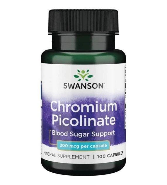 Swanson Chrom pikolinian 200mcg 100kaps 
